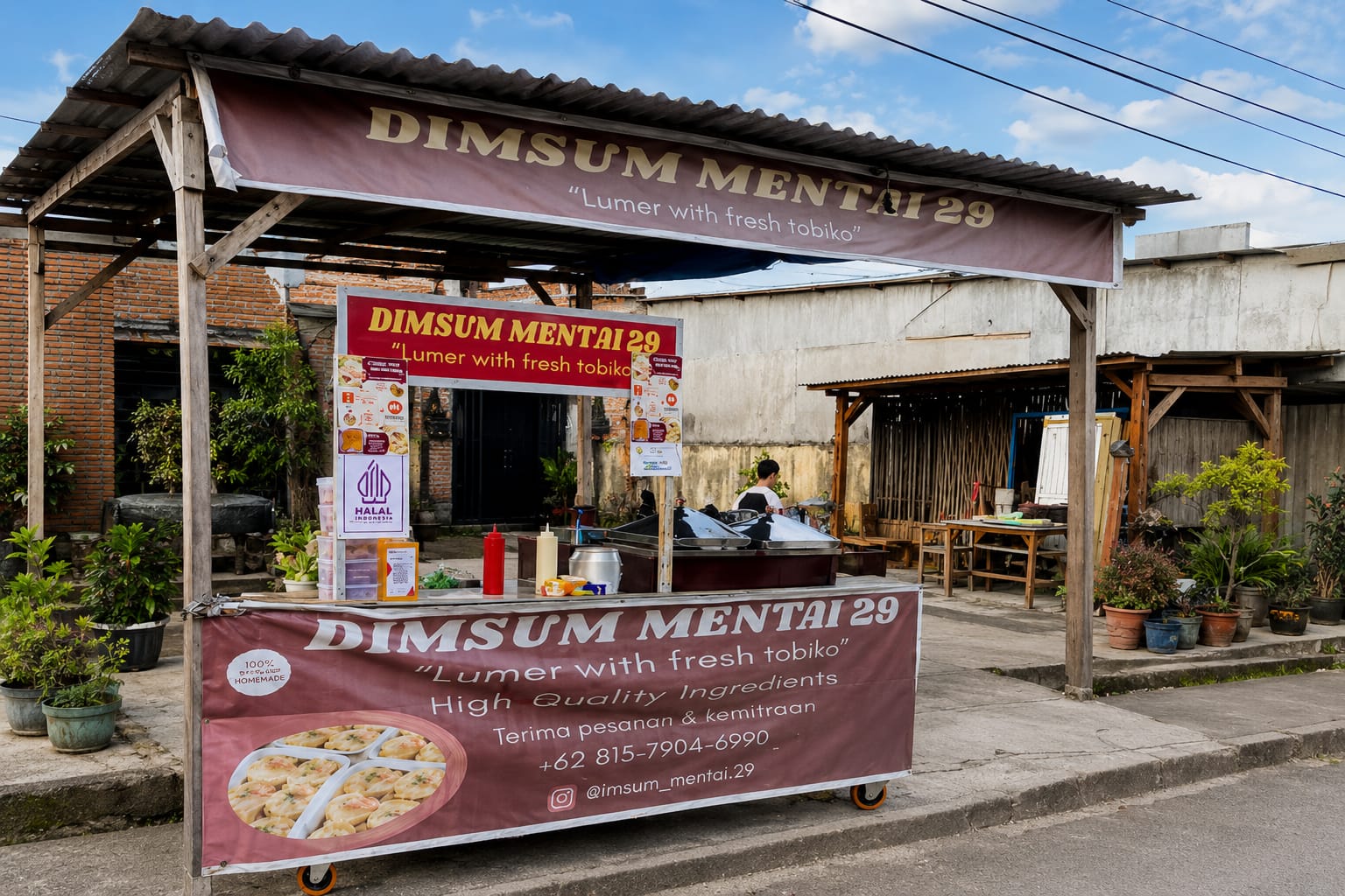 Aroma Dimsum Mentai Penuhi Jalan Bromo Medan