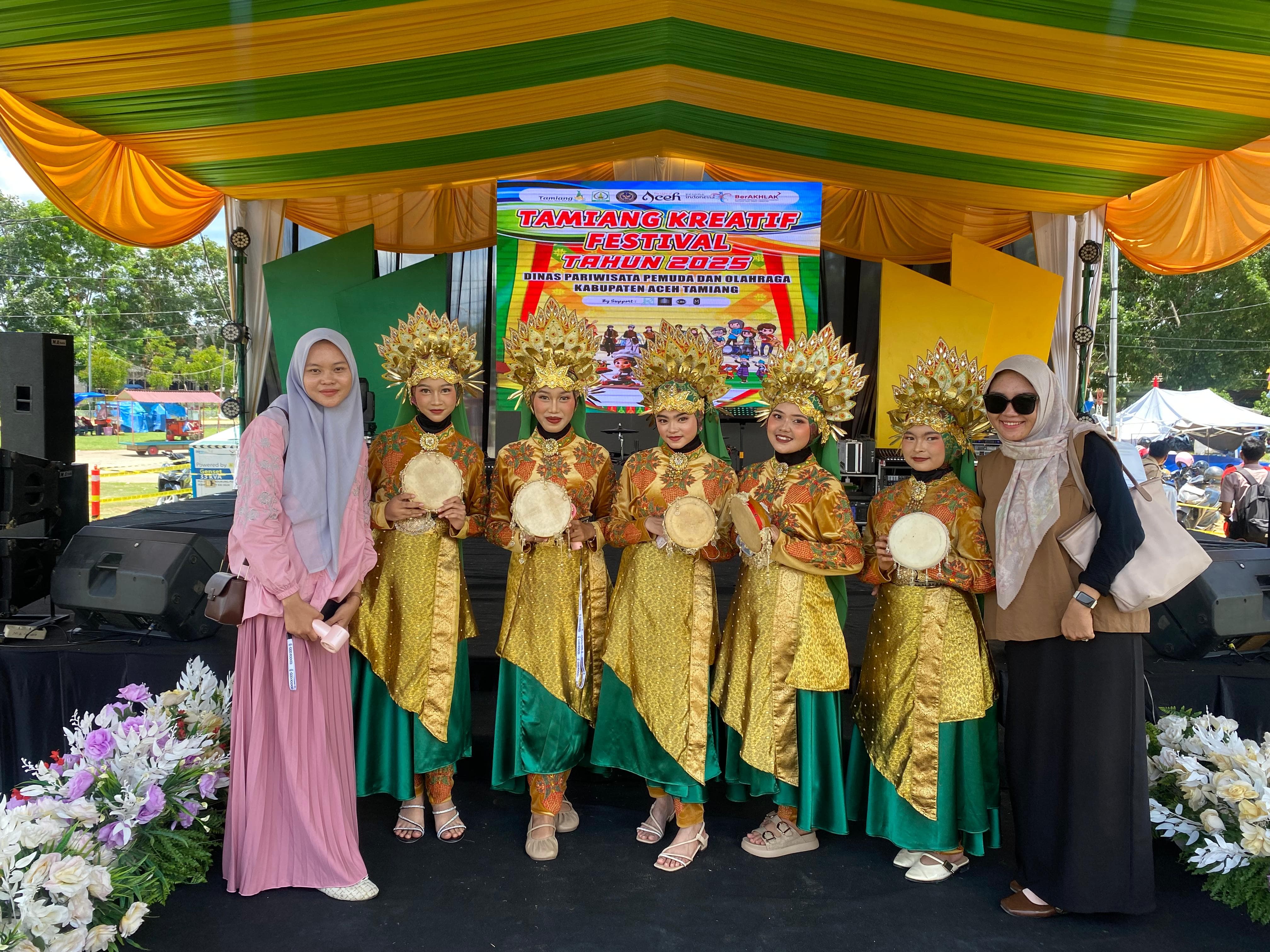 Tarian Keutipung Aneuk Dare Memeriahkan Acara Tamiang Kreatif Festival