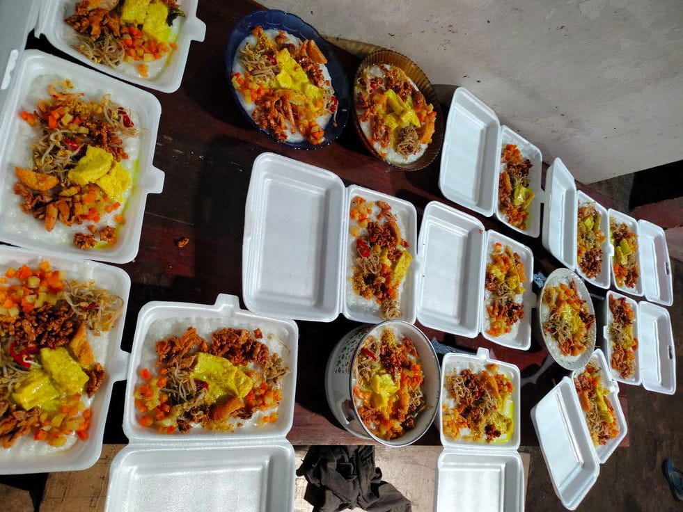 Bubur Suro Warnai Tradisi Adat Jawa di Langkat