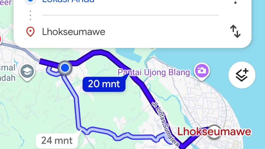 Aplikasi Google Maps Membantu Pengguna Menentukan Rute Perjalanan