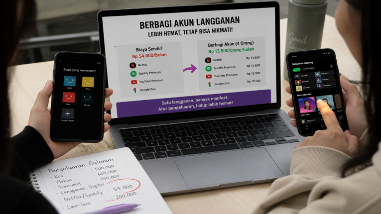 Langganan Digital Mulai Dikurangi, Mahasiswa Pilih Berbagi Akun demi Efisiensi Pengeluaran